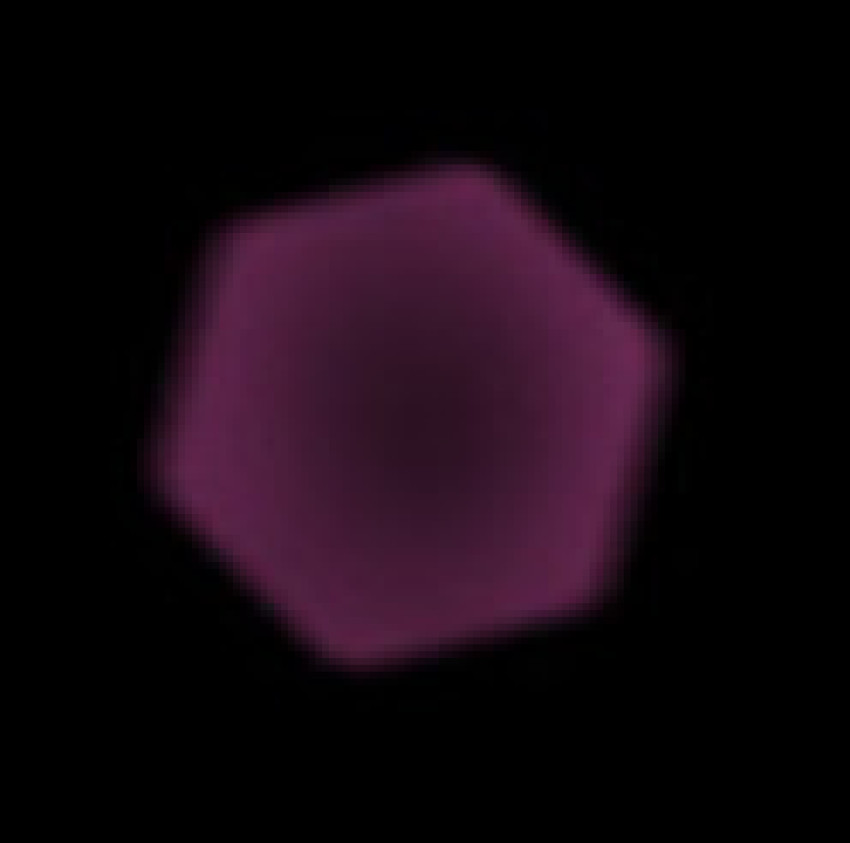 Dark Pink/ purple/mogenda hexagon shape lens flare