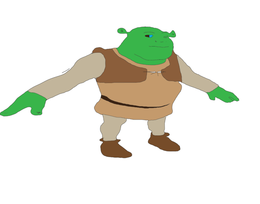 Meme Shrek T PNG Art