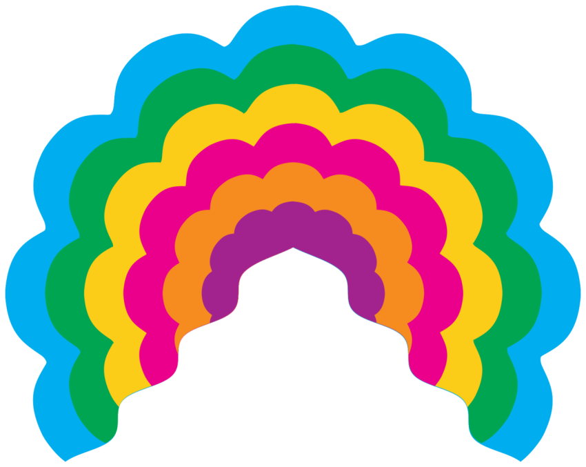 Colorful Fan PNG Handart free Download