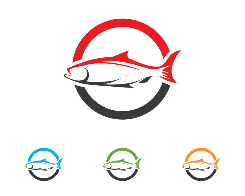 Fish icon logo vector PNG free Download