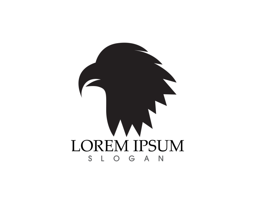 Falcon eagle bird logo template PNG Free Download