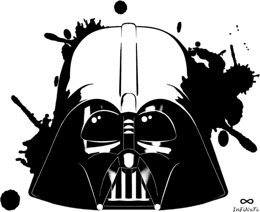 Stencil Darth Vader PNG Art