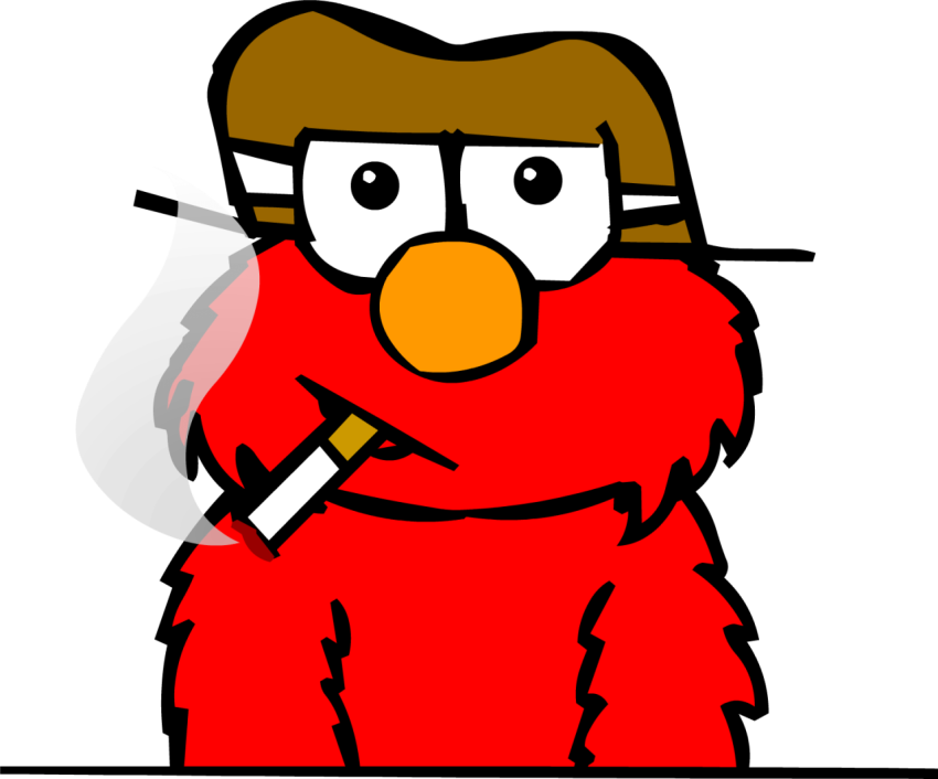 Mad Elmo on Drugs PNG Character Free Download