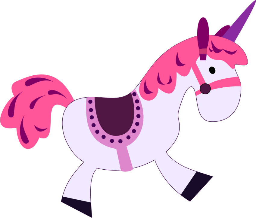 Litter Unicorn horse PNG Cartoon Character Free Download