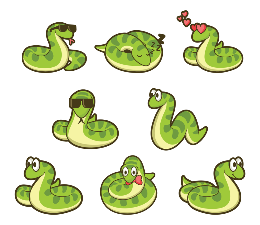 Cartoon Green istock cute Anaconda PNG Icons free download