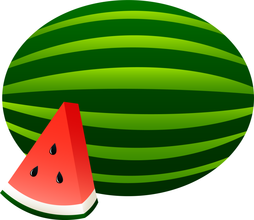 Cartoon Vector Watermelon Image Free PNG White Background