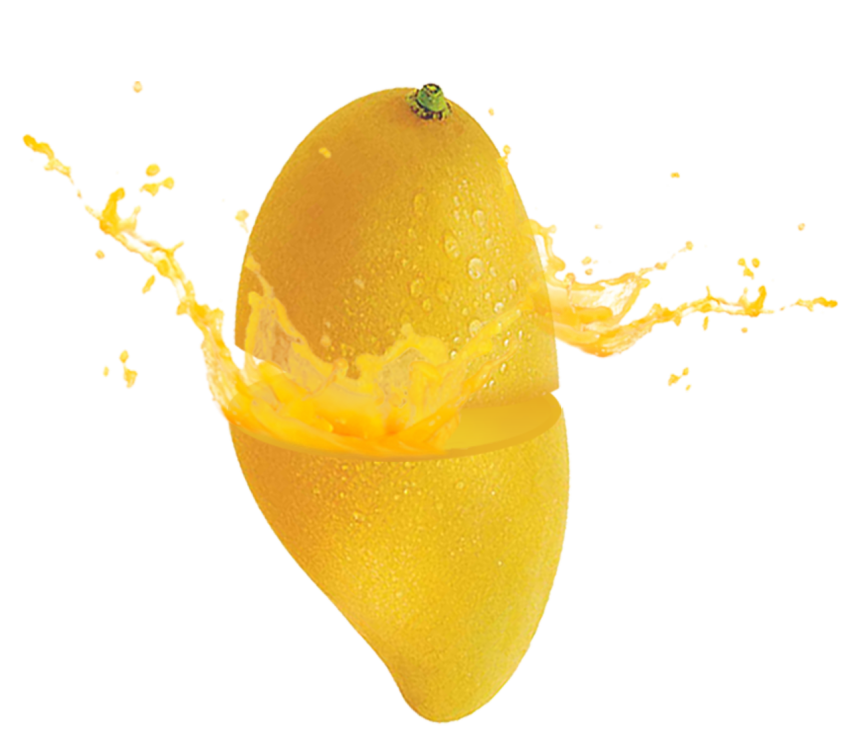 Yellow Mango Fruit Juice Splashing PNG Juice Free Download