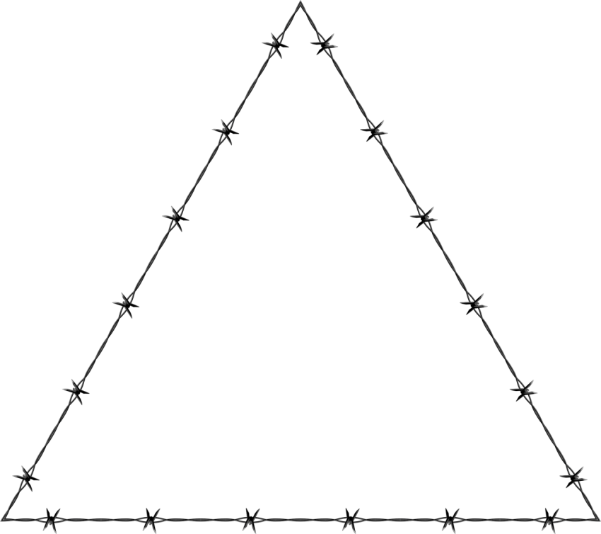 Triangle Barbwire PNG image Free Download