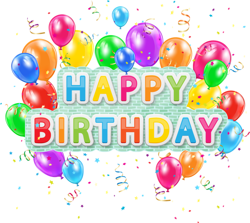 3D Graphics Birthday PNG vector stock Image
