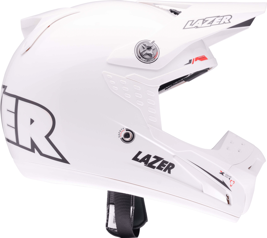 Side View White Motorcycle Helmet PNG Image Free Download