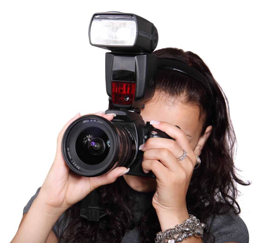 Photoshot  Camera with girl PNG Picture Free Download