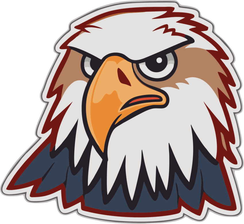 Eagle sticker cartoon vector PNG Free Download
