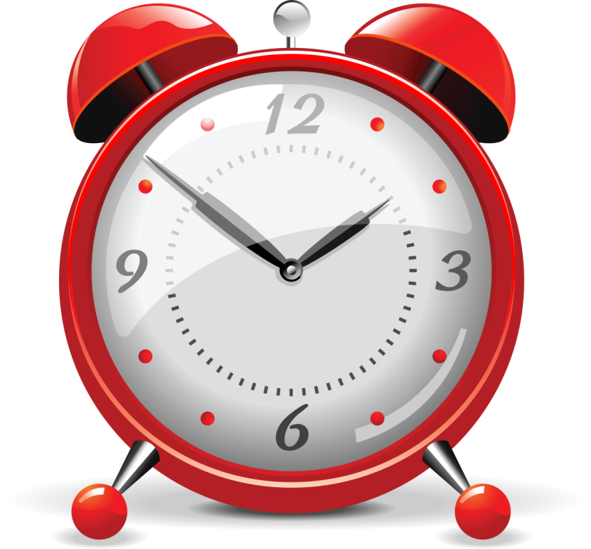 Table Clock PNG Sticker Free Template