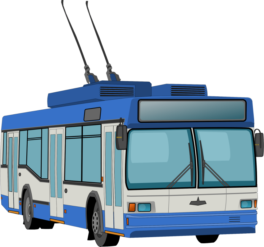 Aesthetic Trolleybus PNG Image Free Download