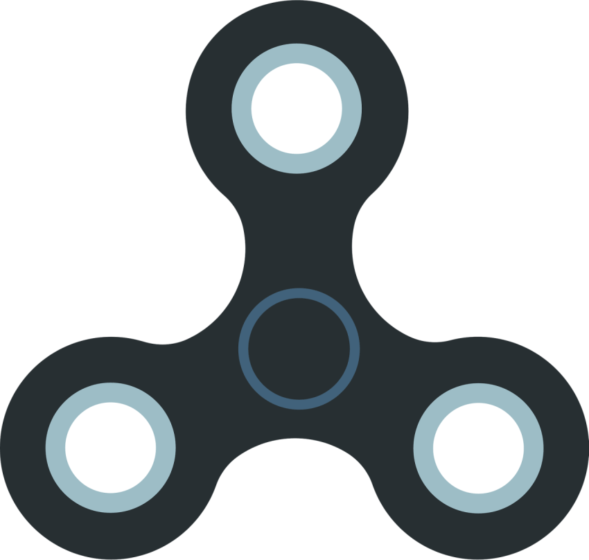 PSD Stock Art Black And White Fidget Spinner PNG Computer Icon Free Download