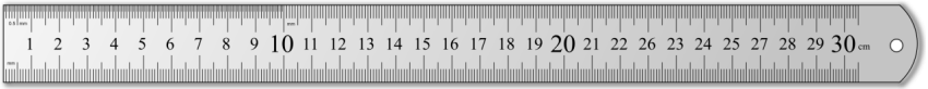Steel Ruler PNG Measurement Tool Free Download