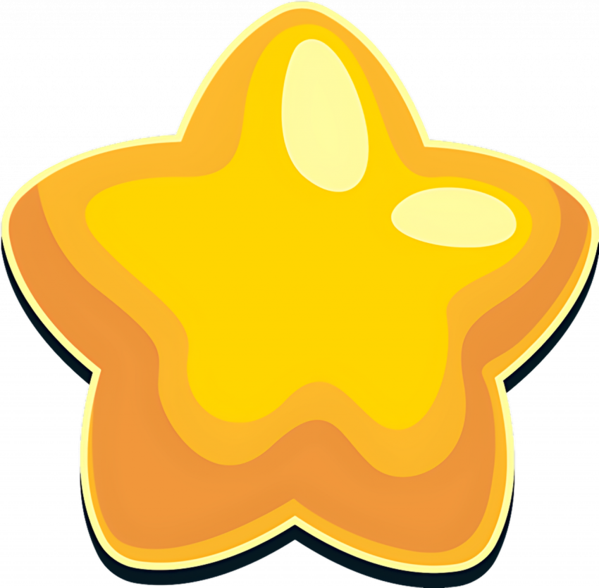 Yellow cartoon star png free 3d star free download