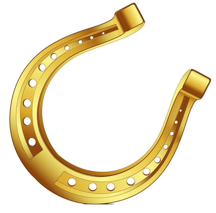 Goldern Horseshoe PNG Image Free Download