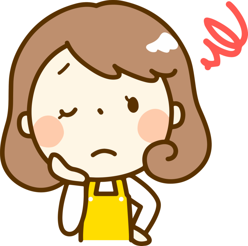 Sad Cartoon Thinking Woman PNG Image Free Download