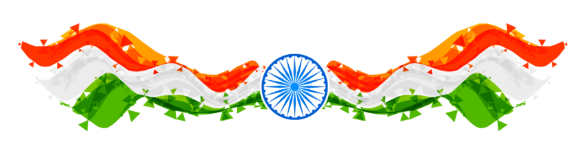 India Flag PNG Theme Background Image