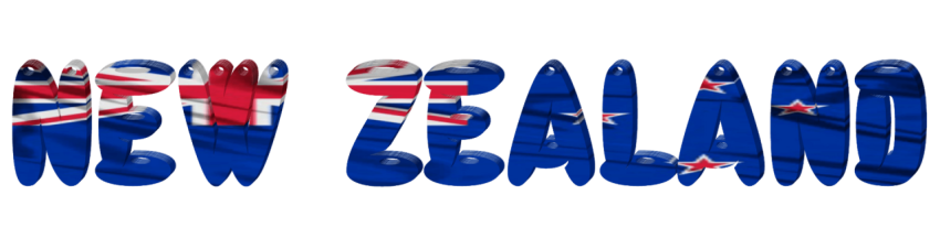 Format New Zealand Flag PNG Text Image