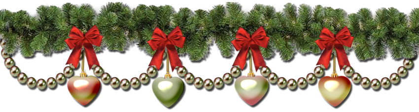 Green And Red Tinsel illustration Wall Christmas Border element Tinsel PNG Picture Free download