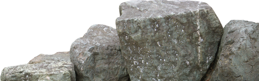 Big 4 stones different shapes PNG transprante background image free download
