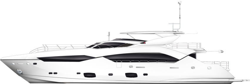White Yacht PNG Sticker Free Download