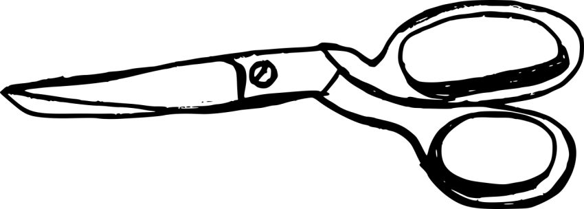 Scissor PNG Art on colorless free download