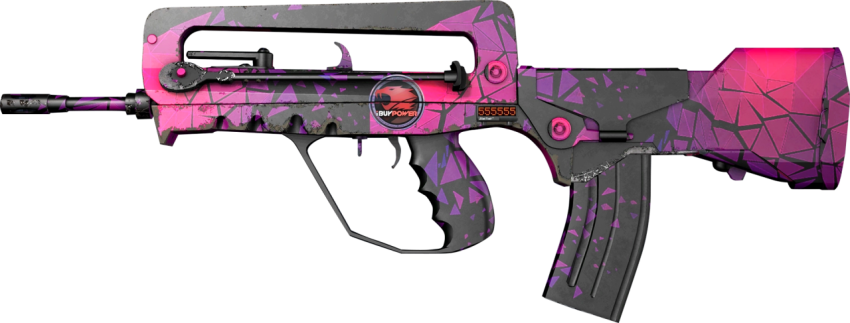 Famas gun light pink and black taxture free download