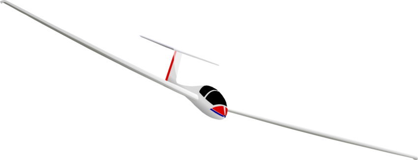 Glider plane PNG White Background
