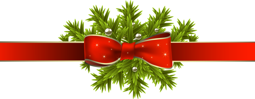 Green Tinsel With red Ribbin PNG Beautiful Wreath Holly Celebration Item PNG Free Download