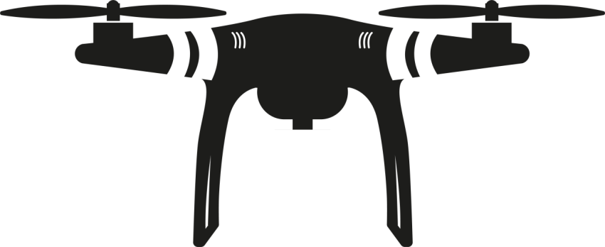 Silhouette Drone PNG Icon & Logo Free Download