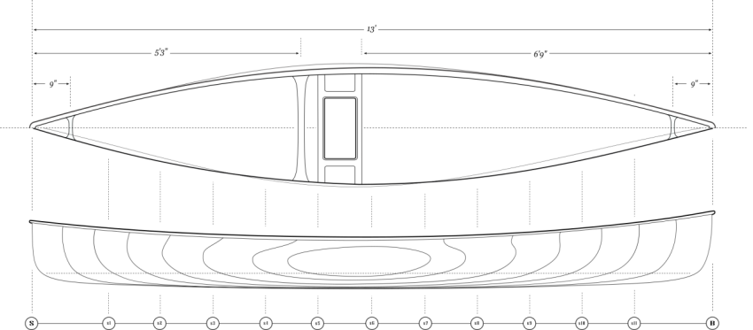 Graphic Design Canoe Plan PNG Image