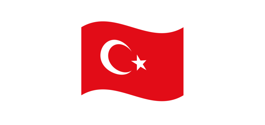 Vector Art Turkey Flag PNG Design