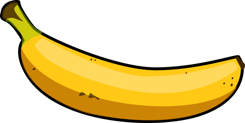 Banana Fruit Clipart Cartoon Icon PNG Free Transparent
