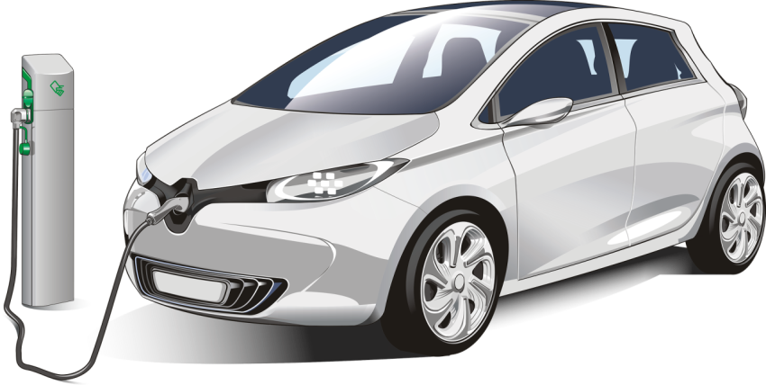 Realistic Electric Car PNG Photo Free Download