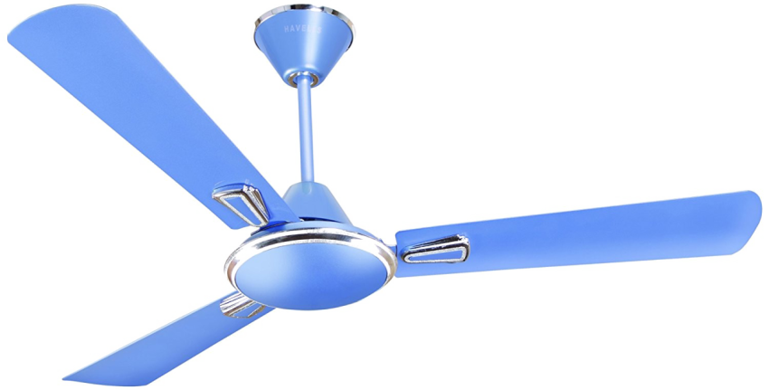 Blue Fan PNG with White Background Image