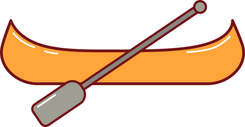 Cartoon Canoe PNG Image