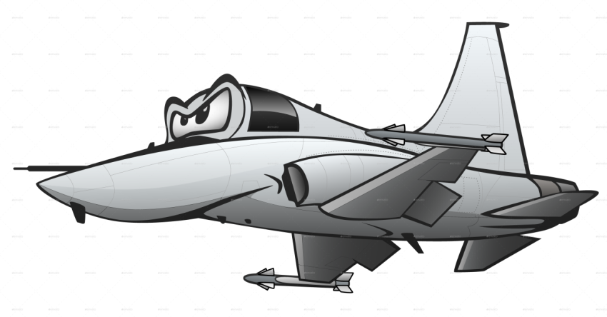 Cartoon Jet Fighter PNG image