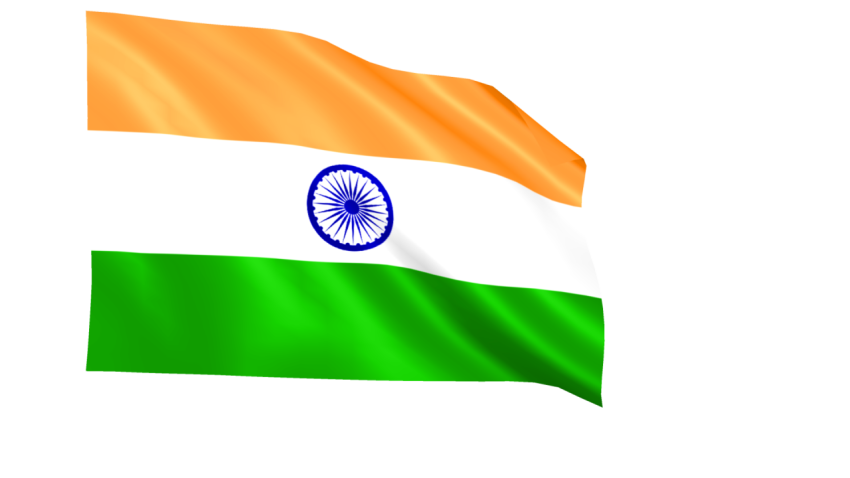 Silhouette India Flag PNG Image Free Download