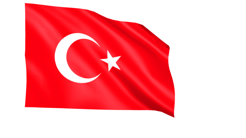 Turkey Flag PNG Isolated Image