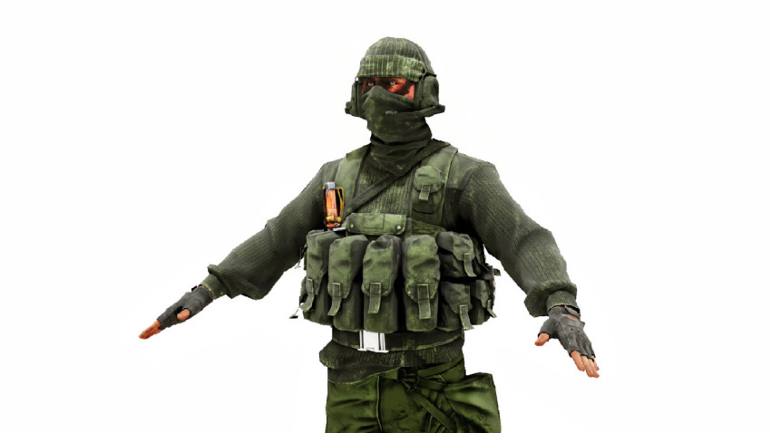 Game solider 3d game character army solider free