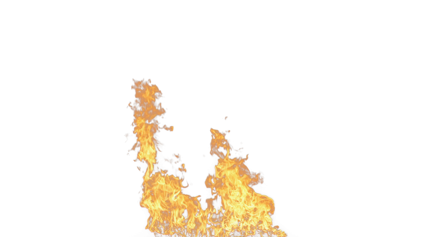 Transparent realistic fire flame no background png free download