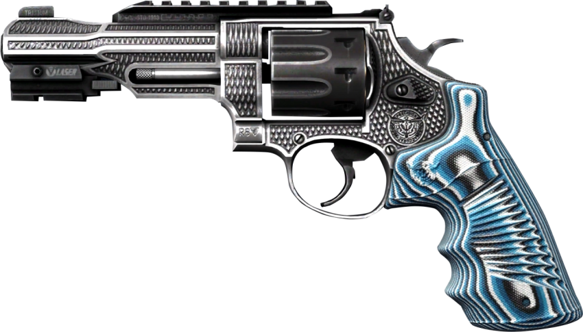R8 Revolver balack and blue