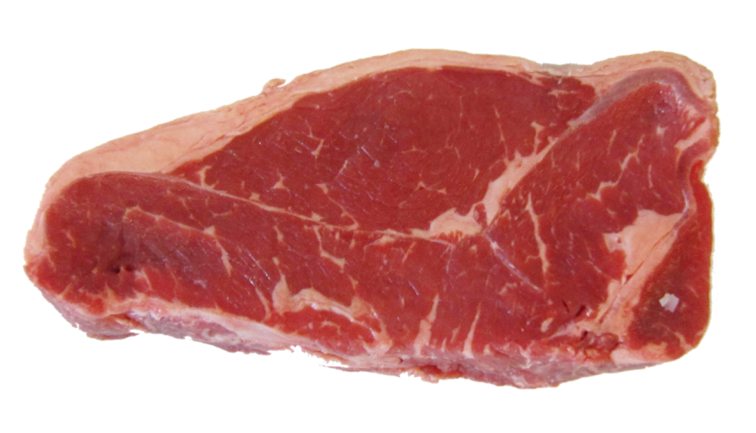 One Raw Beef Steak PNG on Transparent Background