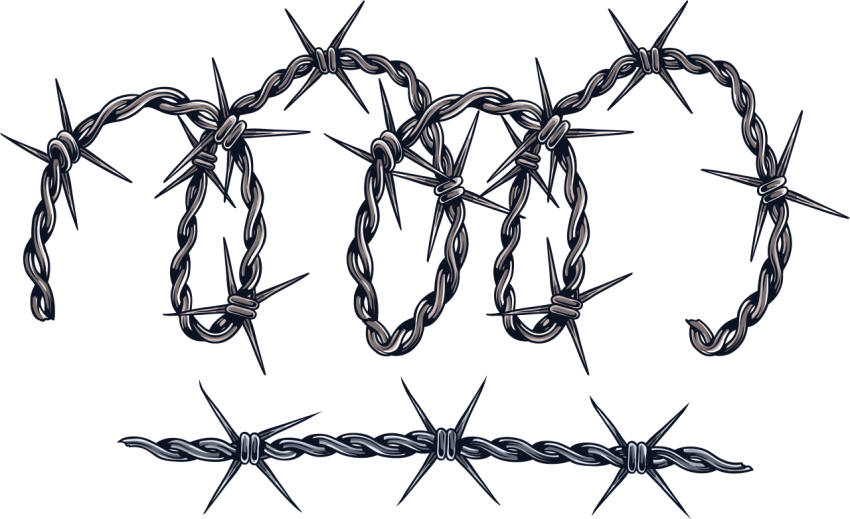 Barbwire on Tangled PNG Free Image Download