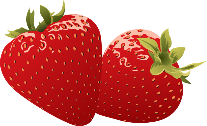 Fresh Delicious Strawberry Food Pair PNG Free Download