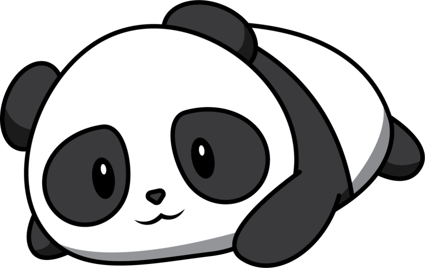 Cartoon panda sleep PNG Free Download
