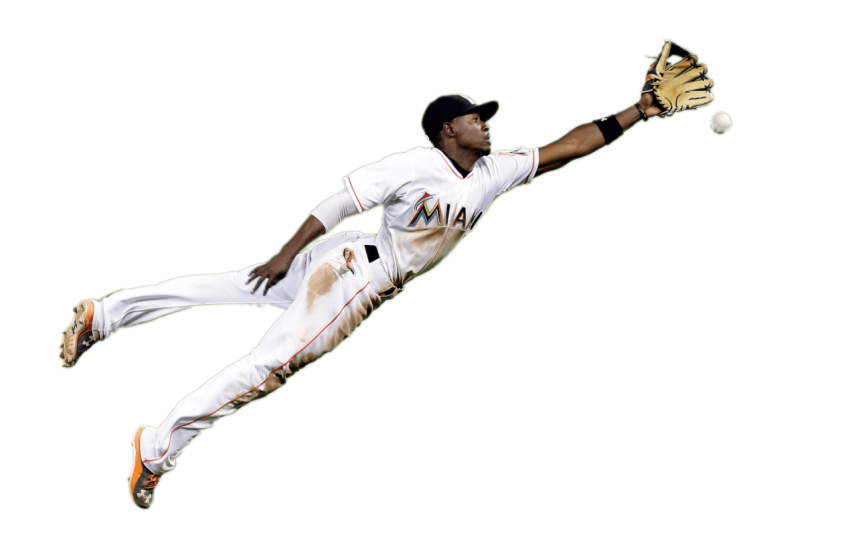 Baseball Player Jum & Fly PNG Image